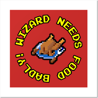 Gauntlet Arcade Game - Wizard Needs Food Badly Posters and Art